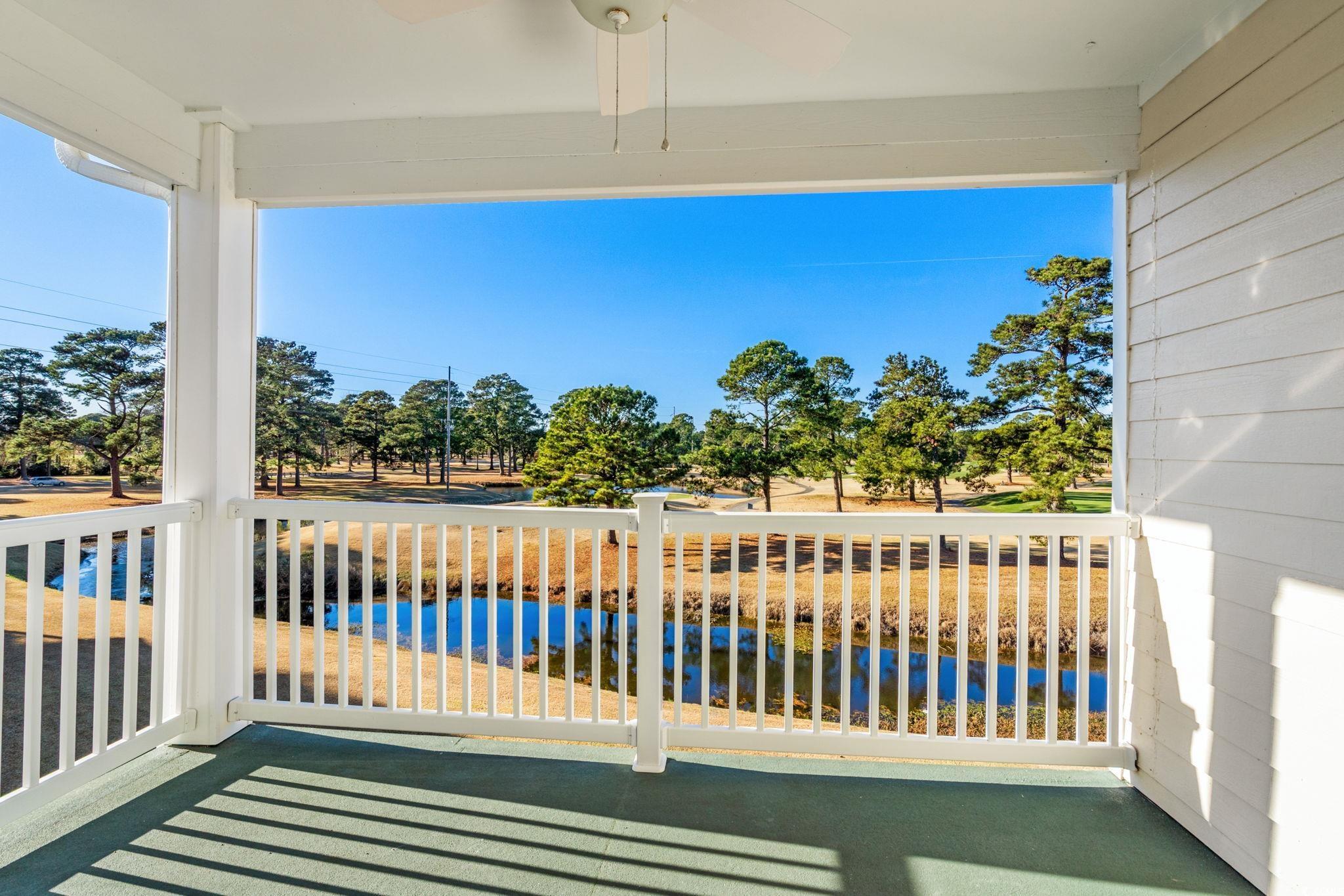 4815 Orchid Way, Unit 302 Myrtle Beach, SC 29577 - Photo 18 of 26 Balcony featuring ceiling fan