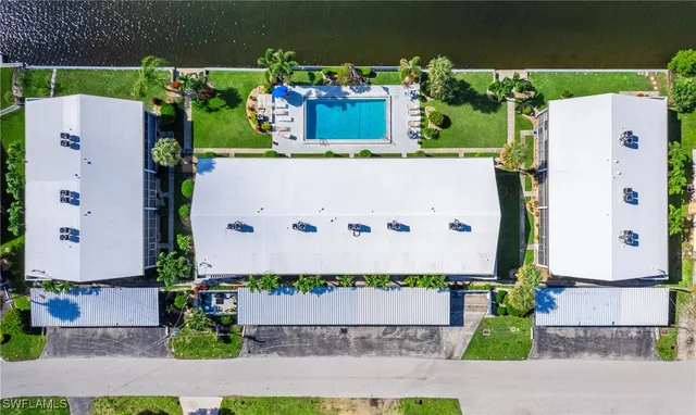 an aerial view of a city