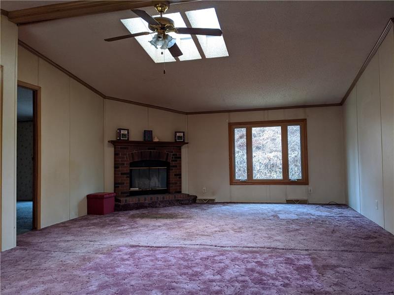 715 Dry Run Road Monongahela, PA 15063 - Photo 15 of 20 Rear of living room with fireplace