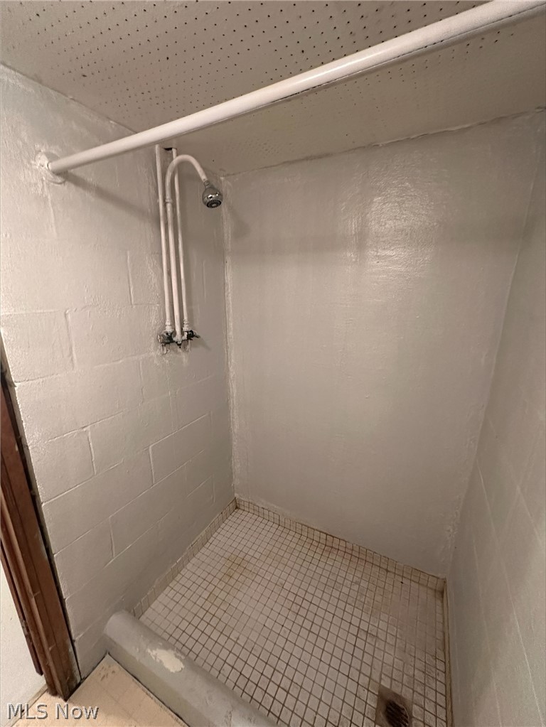 1001 Keefer Road Girard, OH 44420 - Photo 34 of 42 Bathroom featuring tile patterned flooring and tiled shower in basement