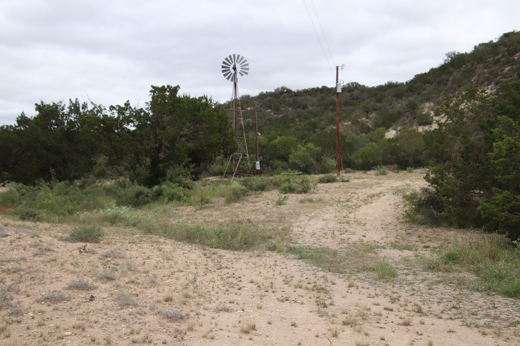 700 Hwy 377 Junction Junction, TX 76849 - Photo 27 of 71 a view of a dry yard with trees in the background