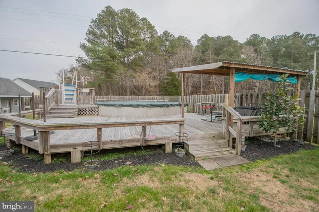 a backyard of a house