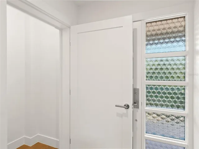 a view of front door