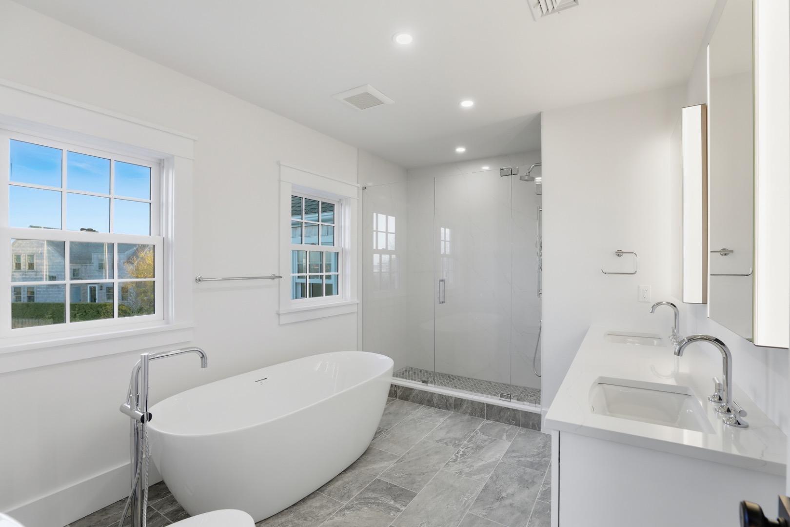 6 Mariner Way Nantucket, MA 02554 - Photo 24 of 31 a bathroom with a sink and a bathtub