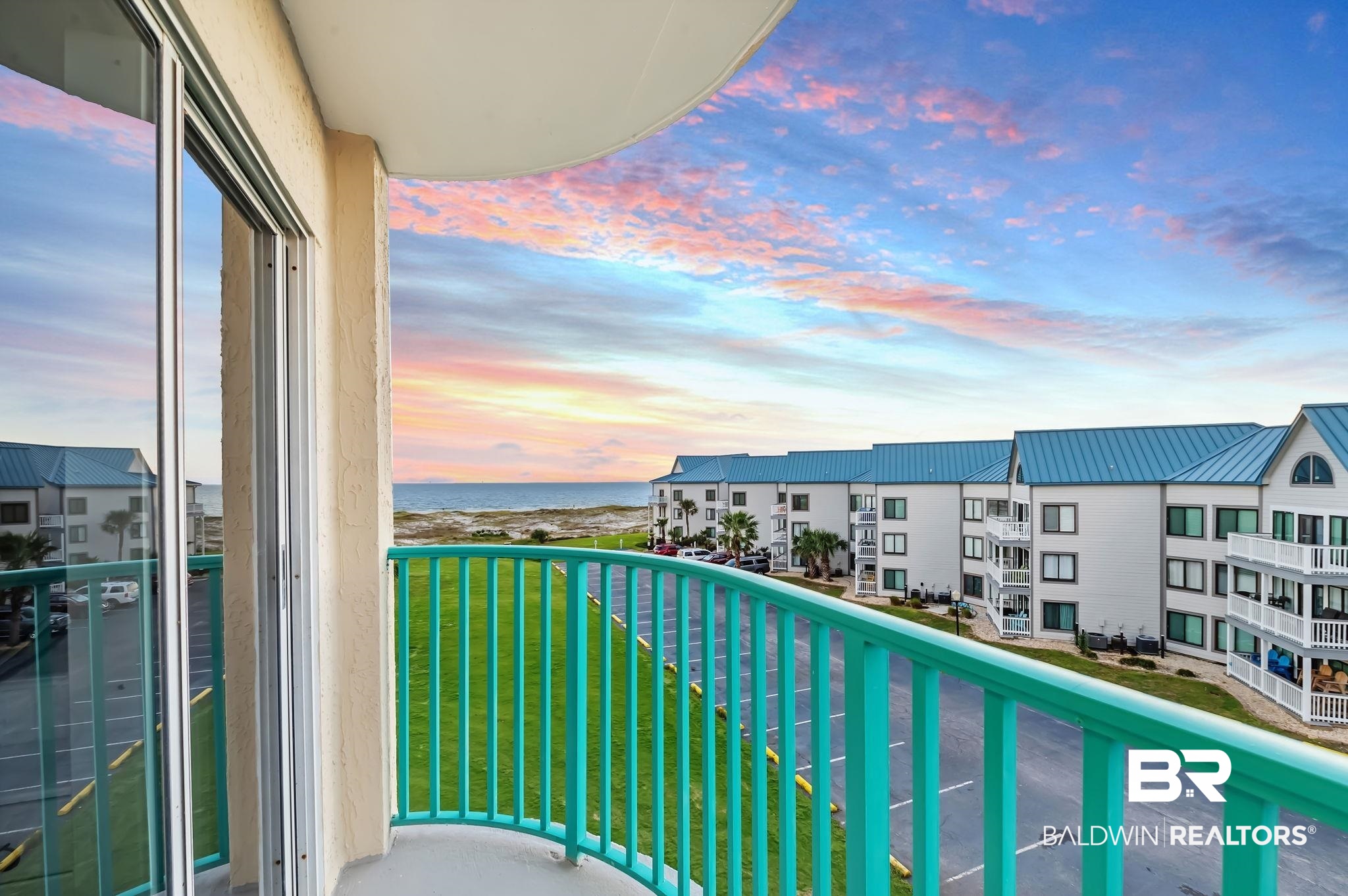 645 Plantation Road, Unit 6412 Gulf Shores, AL 36542 - Photo 72 of 72 Balcony at dusk featuring a water view