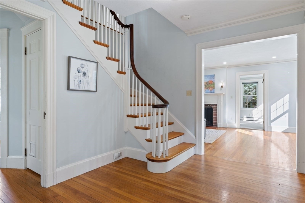 77 Meriam Street Lexington, MA 02420 - Photo 4 of 35 a view of entryway with wooden floor