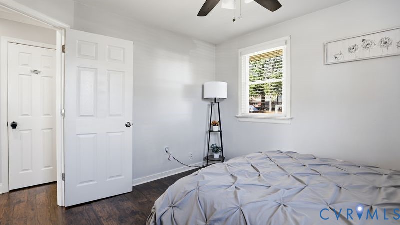 2962 Gaffney Road North Chesterfield, VA 23237 - Photo 11 of 37 Bedroom featuring dark wood-style floors and a cei