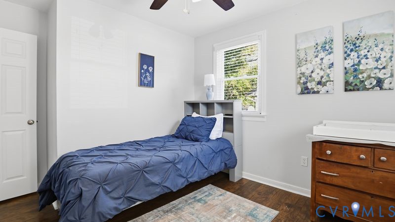 2962 Gaffney Road North Chesterfield, VA 23237 - Photo 13 of 37 Bedroom with dark wood-type flooring and ceiling f