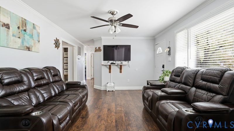 2962 Gaffney Road North Chesterfield, VA 23237 - Photo 27 of 37 Living area featuring dark wood-style flooring, a