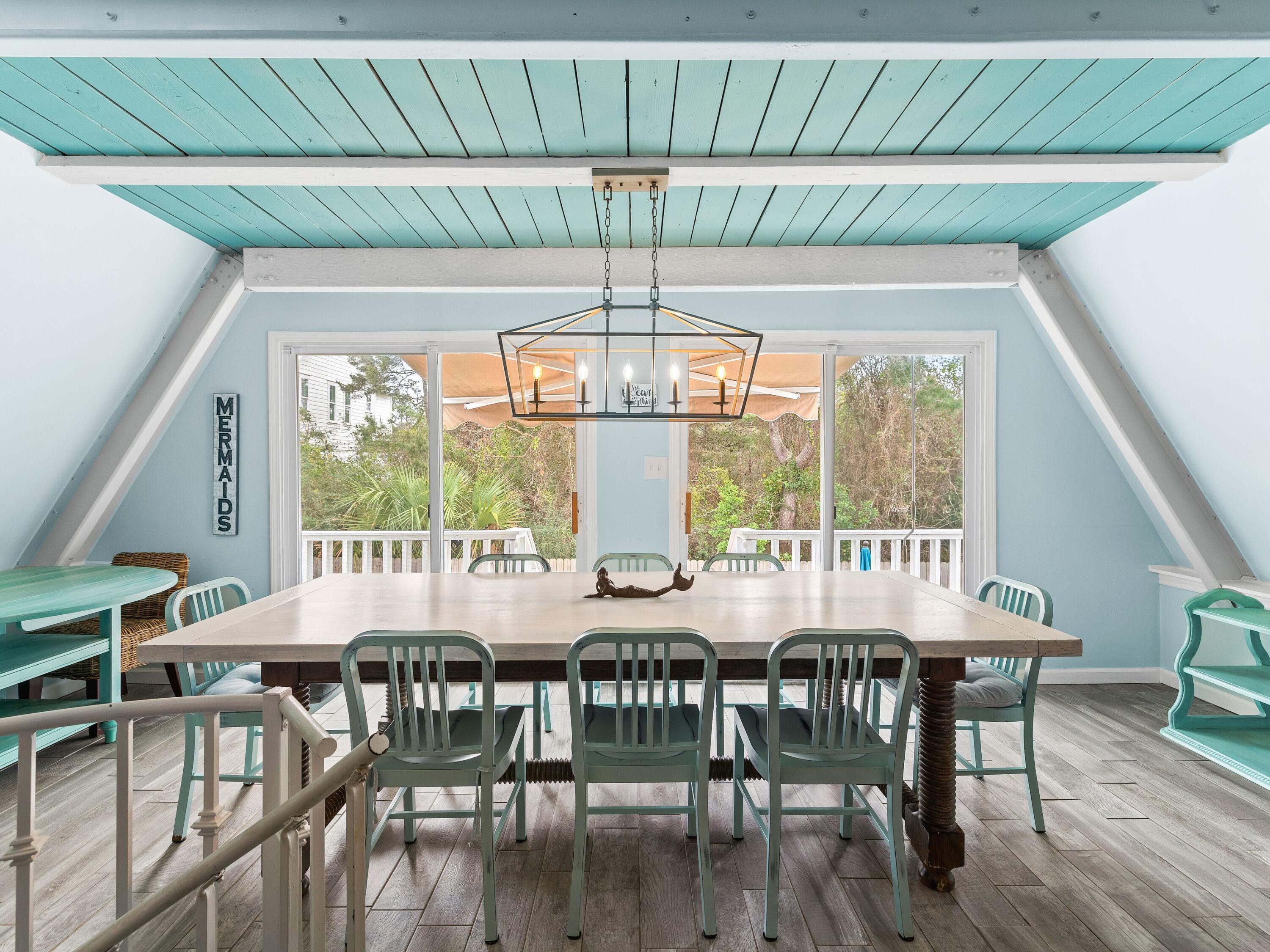 124 Buddy Street Santa Rosa Beach, FL 32459 - Photo 1 of 42 a view of a dining room with furniture window and outside view