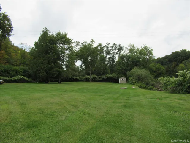 a view of a grassy field