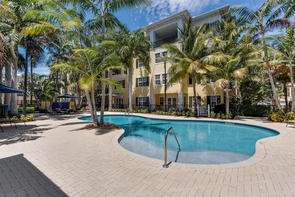 a view of outdoor space yard and swimming pool
