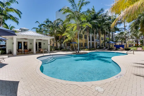 a view of outdoor space yard and swimming pool