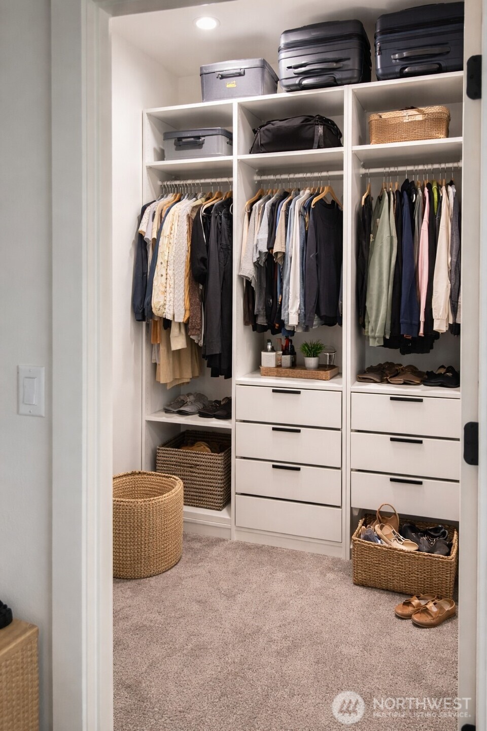 636 Prominence Street Winlock, WA 98596 - Photo 15 of 18 a view of walk in closet with clothes and shoes