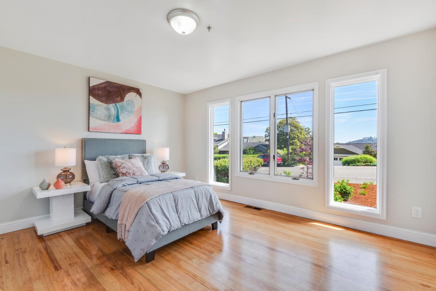 254 Reed Boulevard Mill Valley, CA 94941 - Photo 10 of 21 a bedroom with a bed and window