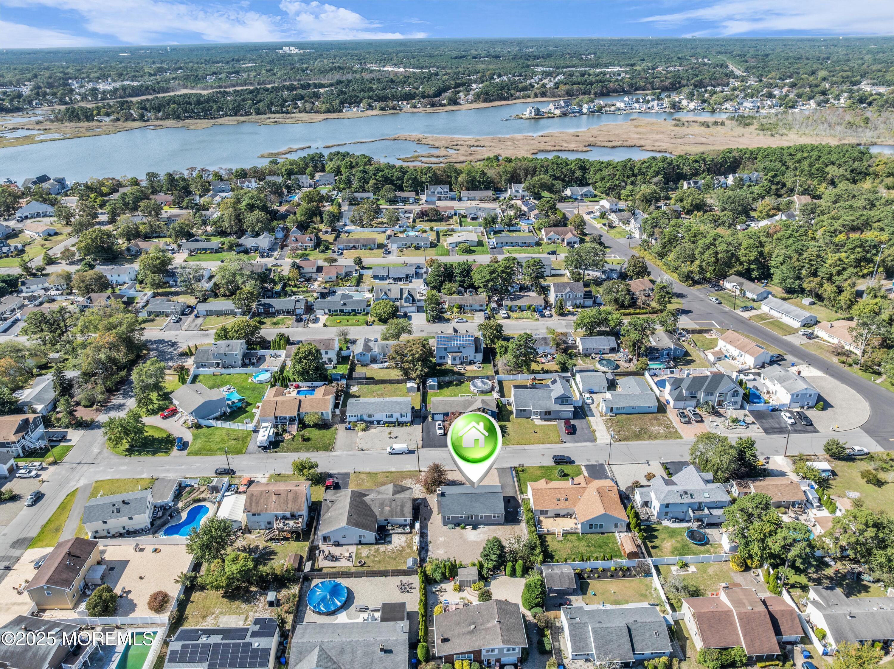 181 Mast Road Brick, NJ 08723 - Photo 23 of 24 an aerial view of residential houses with outdoor space and river