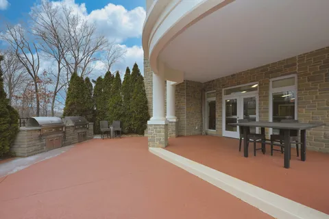 a view of a house with a patio