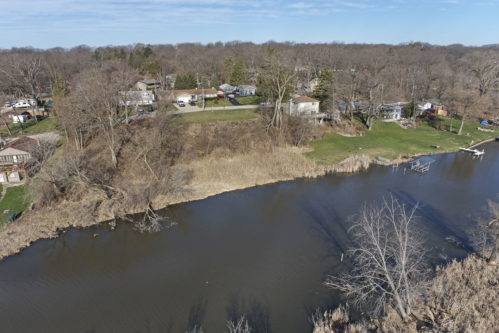 38415 North Primrose Path Spring Grove, IL 60081 - Photo 11 of 15 an aerial view of residential houses with outdoor space and lake view