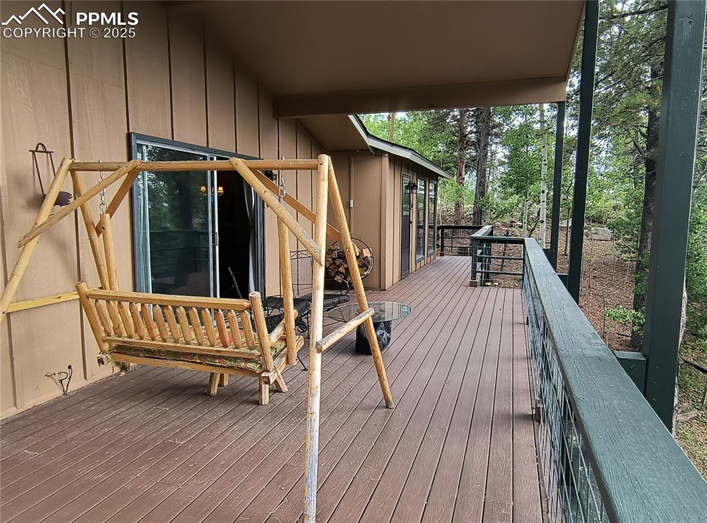 237 Blue Spruce Road Divide, CO 80814 - Photo 36 of 47 a view of deck with patio