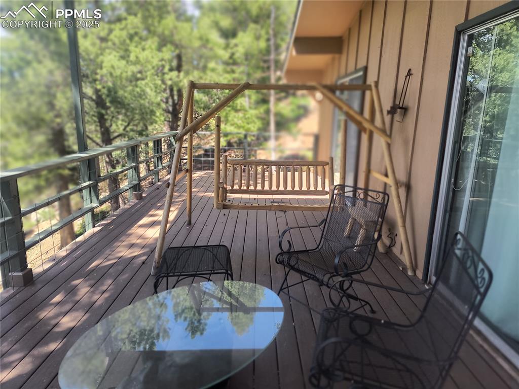 237 Blue Spruce Road Divide, CO 80814 - Photo 5 of 47 a view of balcony with furniture