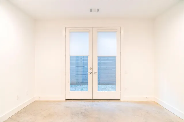a view of an empty room