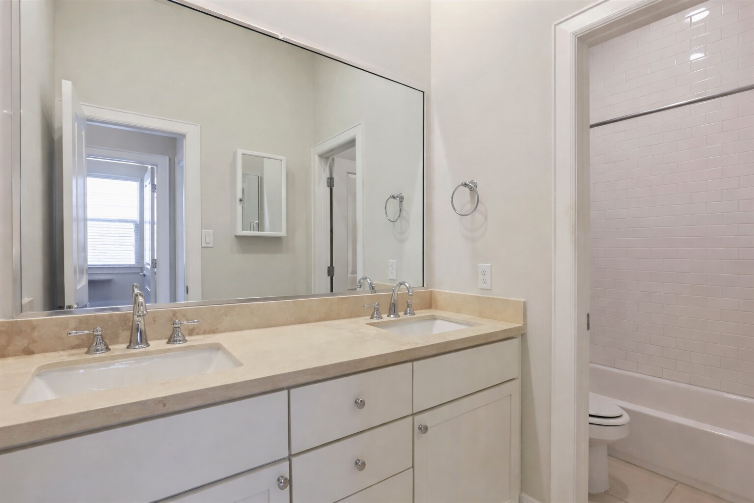 3022 Maxroy Street Houston, TX 77008 - Photo 19 of 21 a bathroom with a sink and a mirror