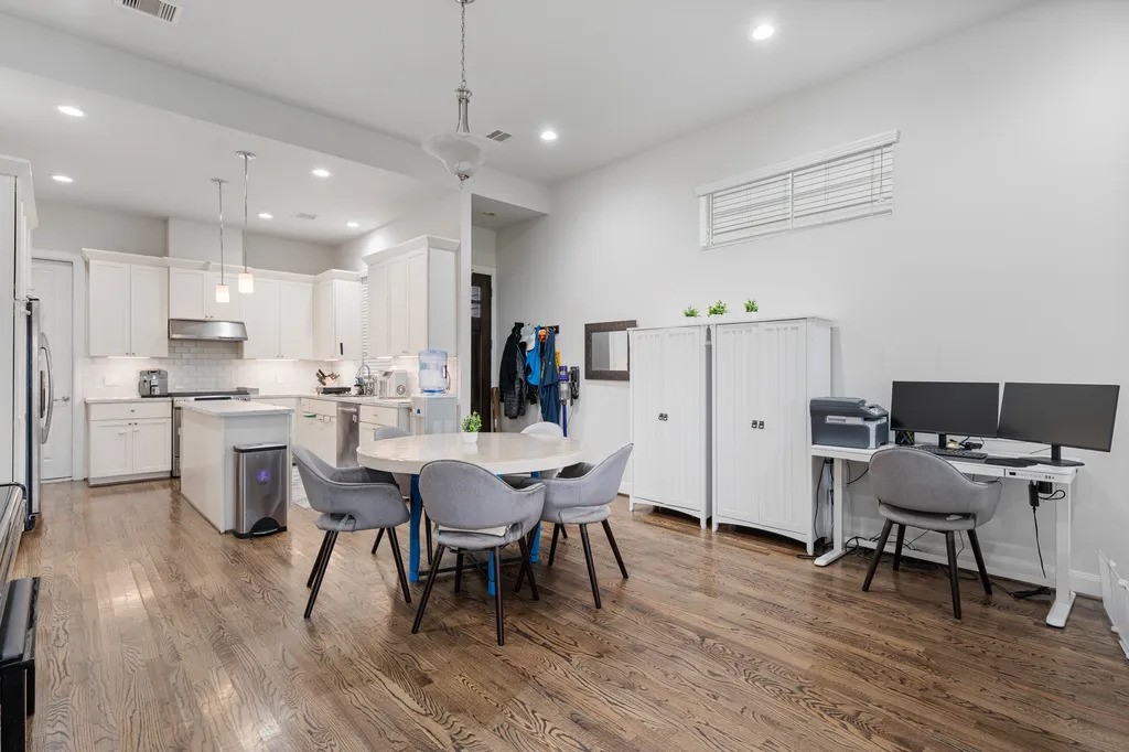 3022 Maxroy Street Houston, TX 77008 - Photo 5 of 21 a view of kitchen with cabinets table and chairs