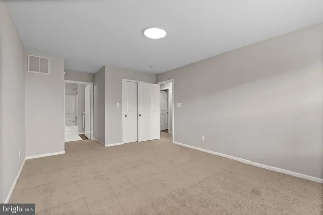 a view of an empty room