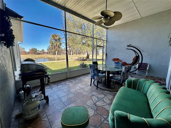 a table with chairs in front of it