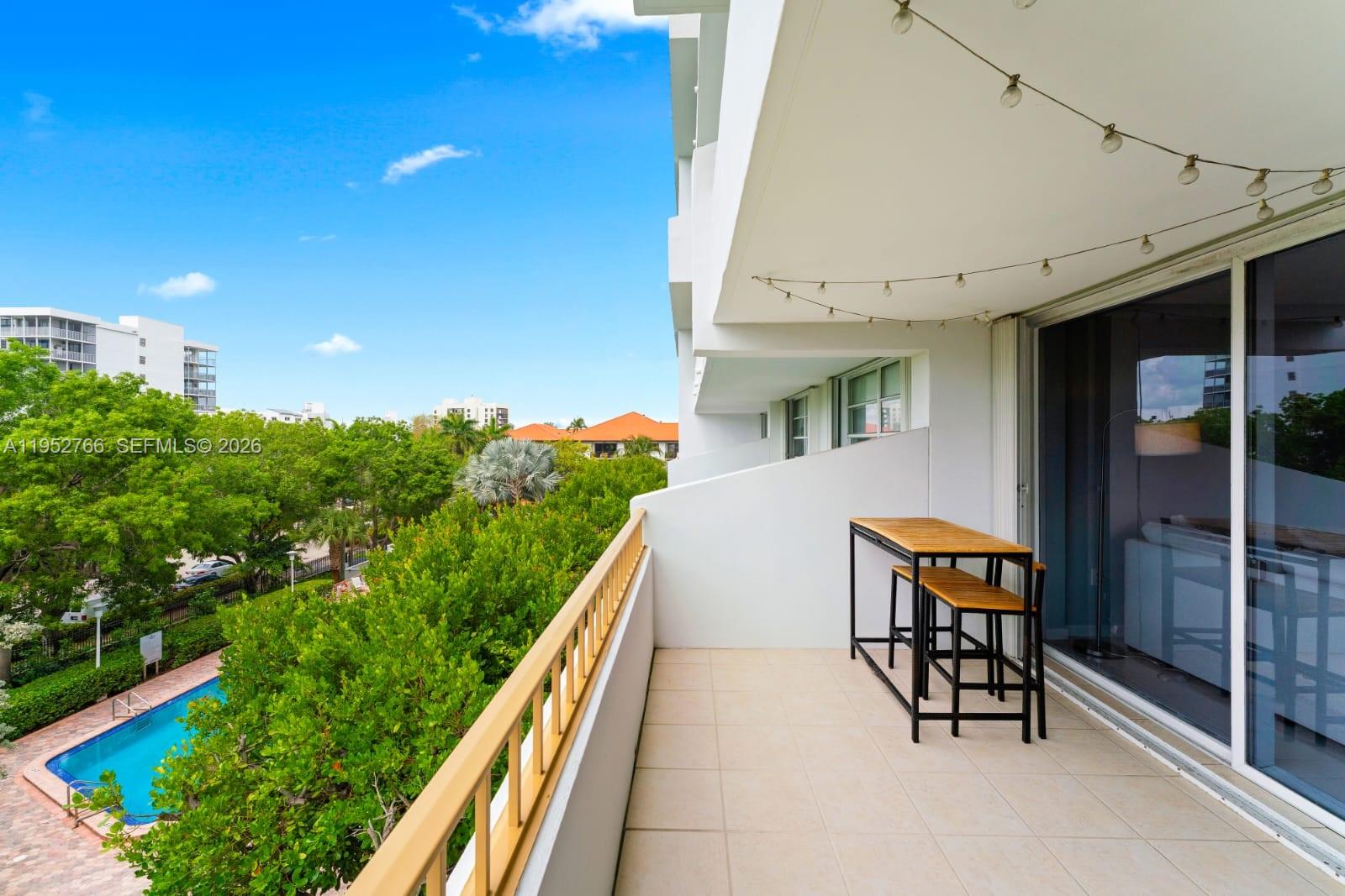 155 Ocean Ln Drive, Unit 407 Key Biscayne, FL 33149 - Photo 2 of 14 WIDE BALCONY