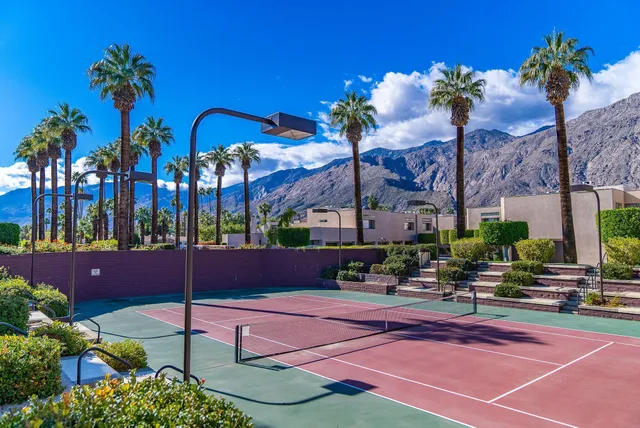 a view of a tennis court