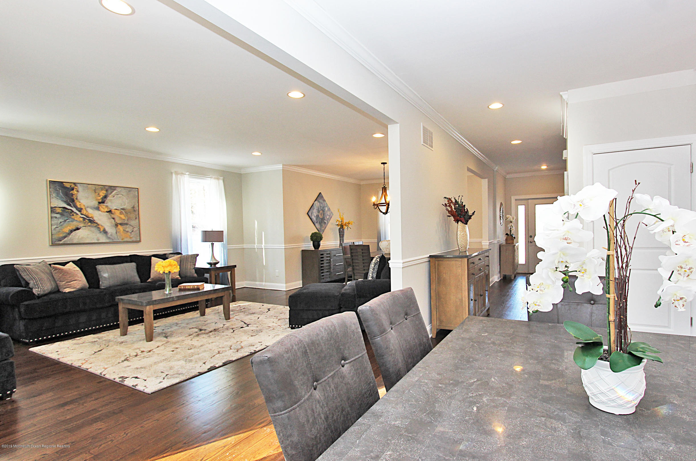 239 Old Mill Road Freehold, NJ 07728 - Photo 14 of 29 Kitchen to Living room & hall