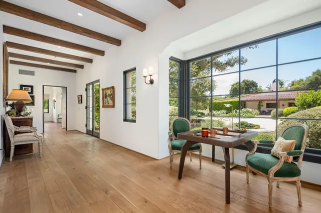 a room with furniture and a window