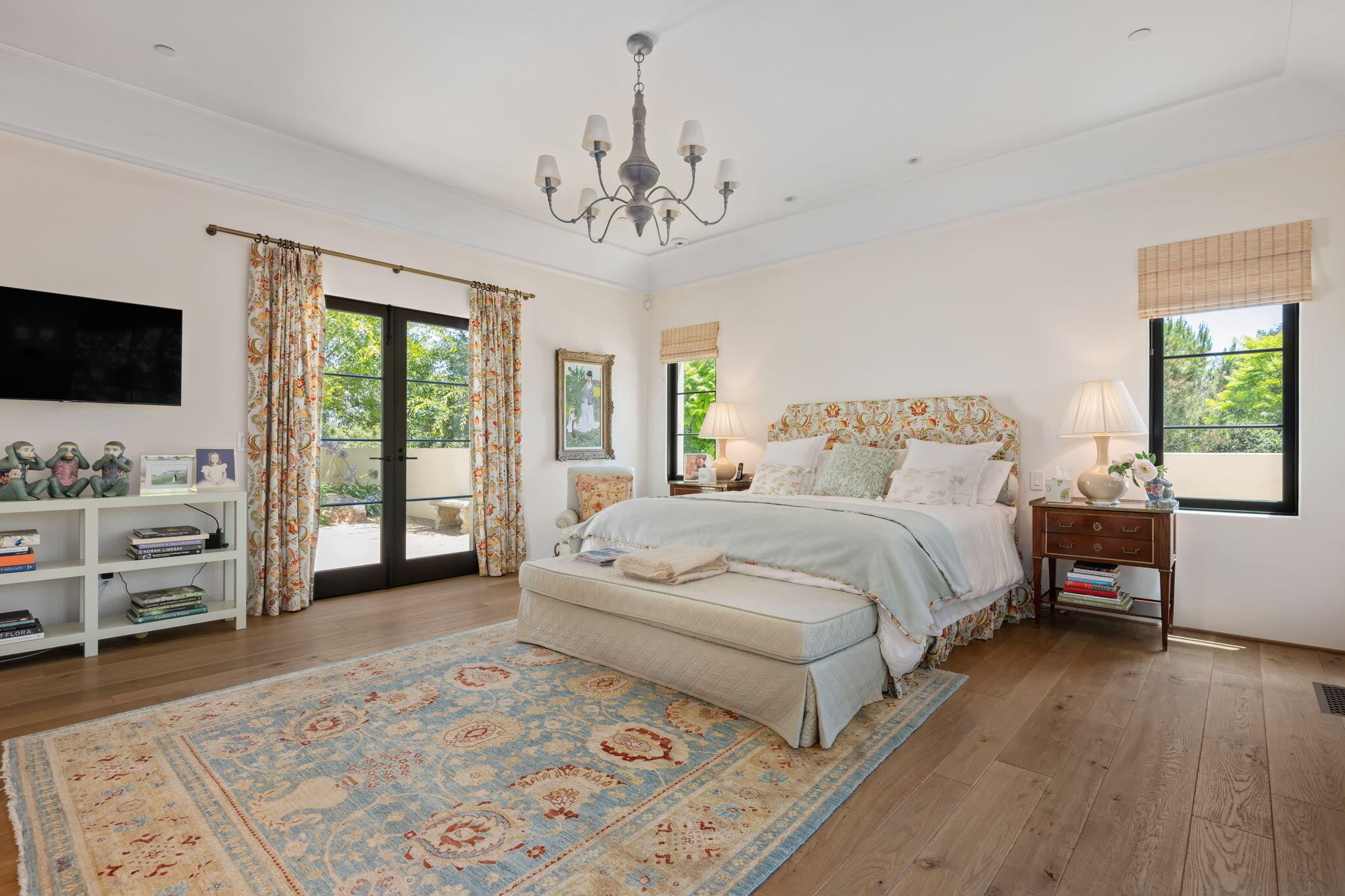 0 Boundary Drive Montecito, CA 93108 - Photo 12 of 26 a bedroom with a bed and a flat screen tv