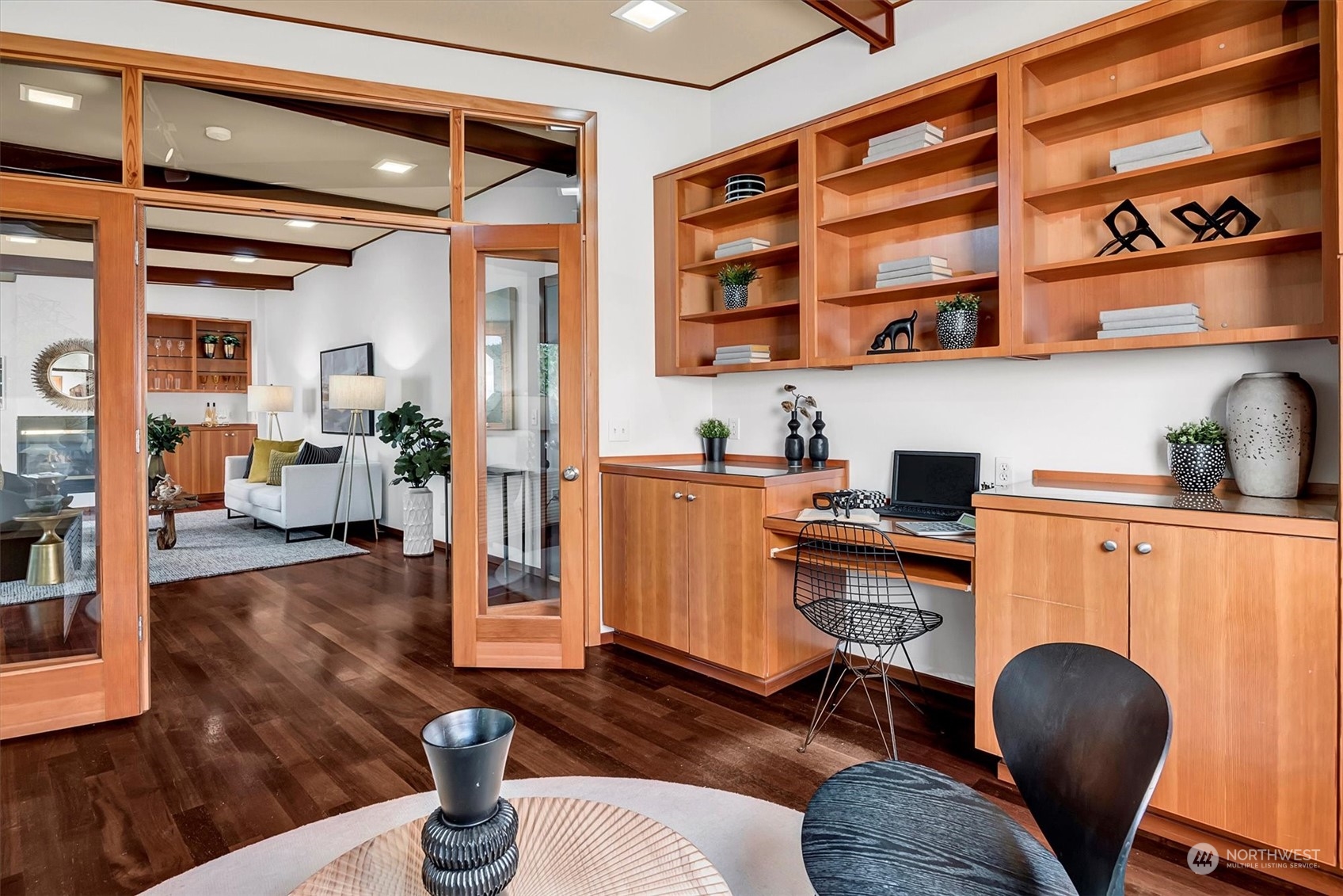 1360 Southwest 175th Street Normandy Park, WA 98166 - Photo 17 of 29 a work place with wooden floor and furniture