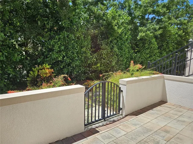 a bathroom with a sink vanity and a mirror