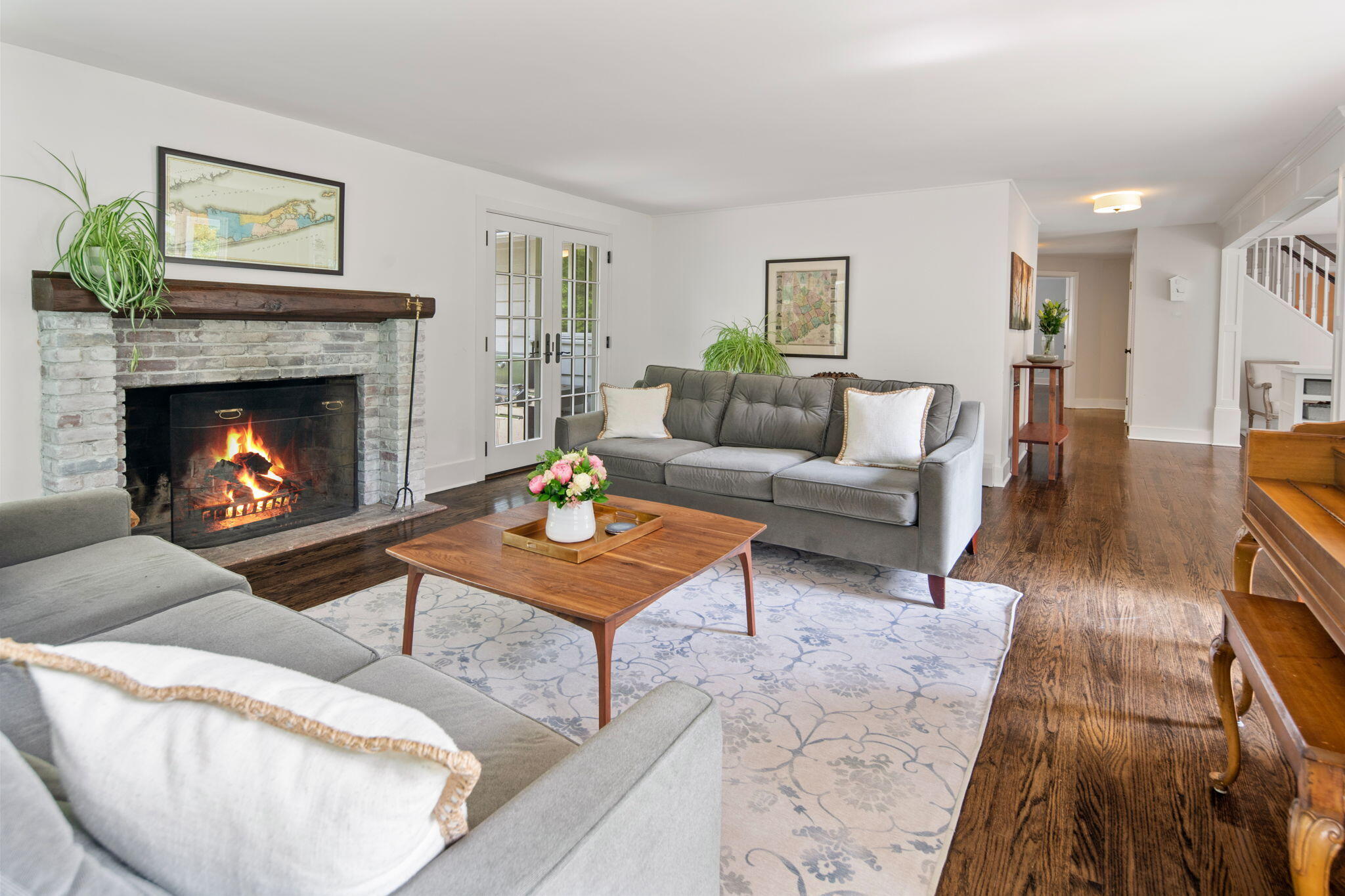 53 Fox Run Road New Canaan, CT 06840 - Photo 8 of 39 a living room with furniture and a fireplace