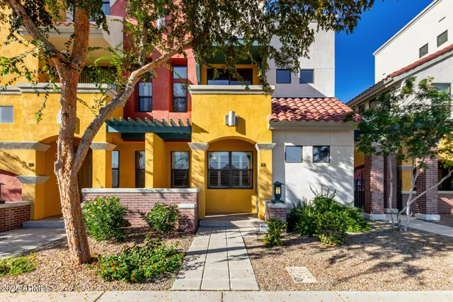 a front view of a building