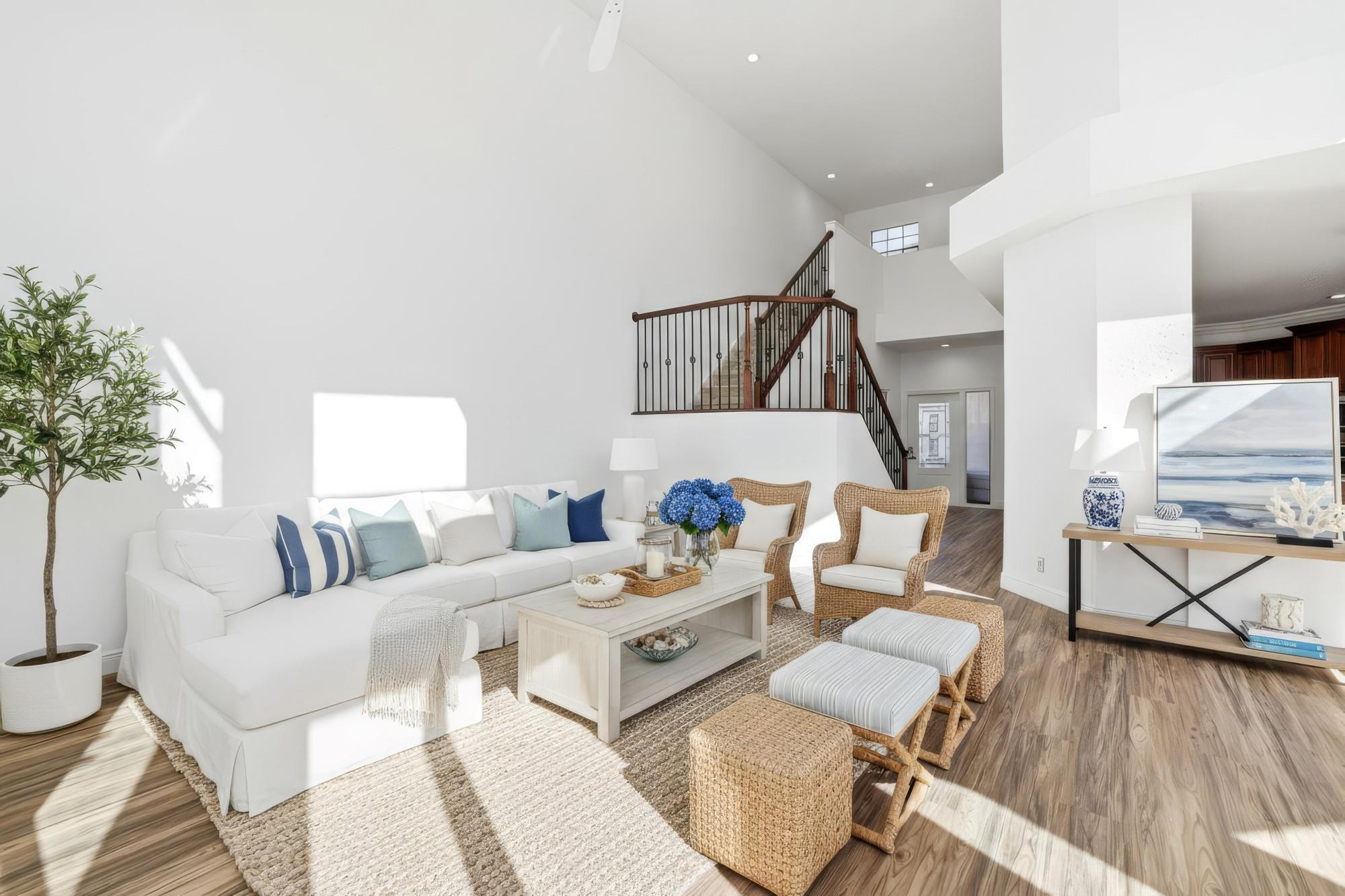 2498 Northwest 63rd Street Boca Raton, FL 33496 - Photo 4 of 39 a living room with furniture and a wooden floor