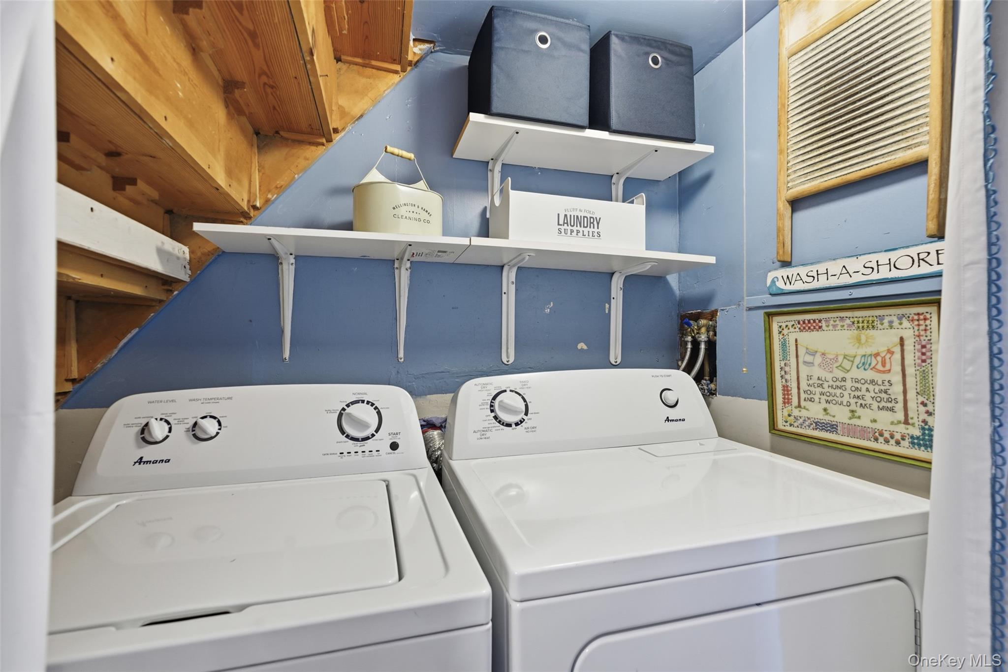 18 Sylvan Road Lake Peekskill, NY 10537 - Photo 34 of 50 Laundry strategically located under the stairs between the apartment bedroom and kitchen
