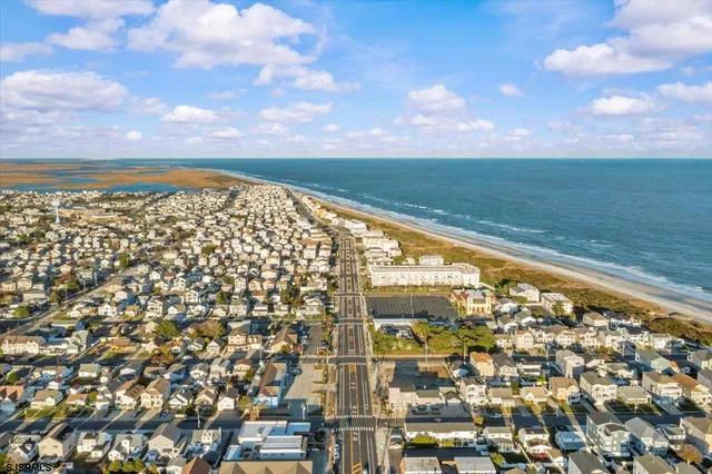 a view of a city with ocean