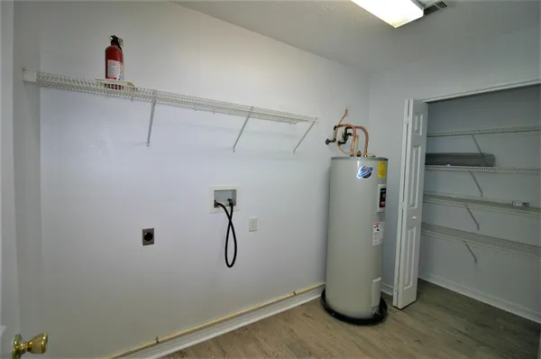 a view of water heater room