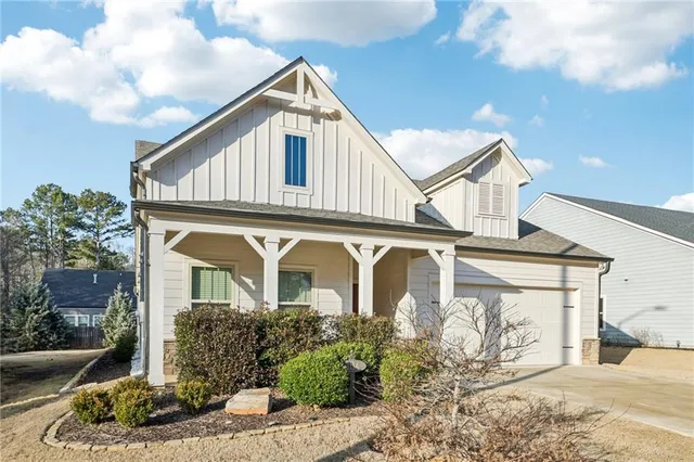 a view of gallery with wooden floor