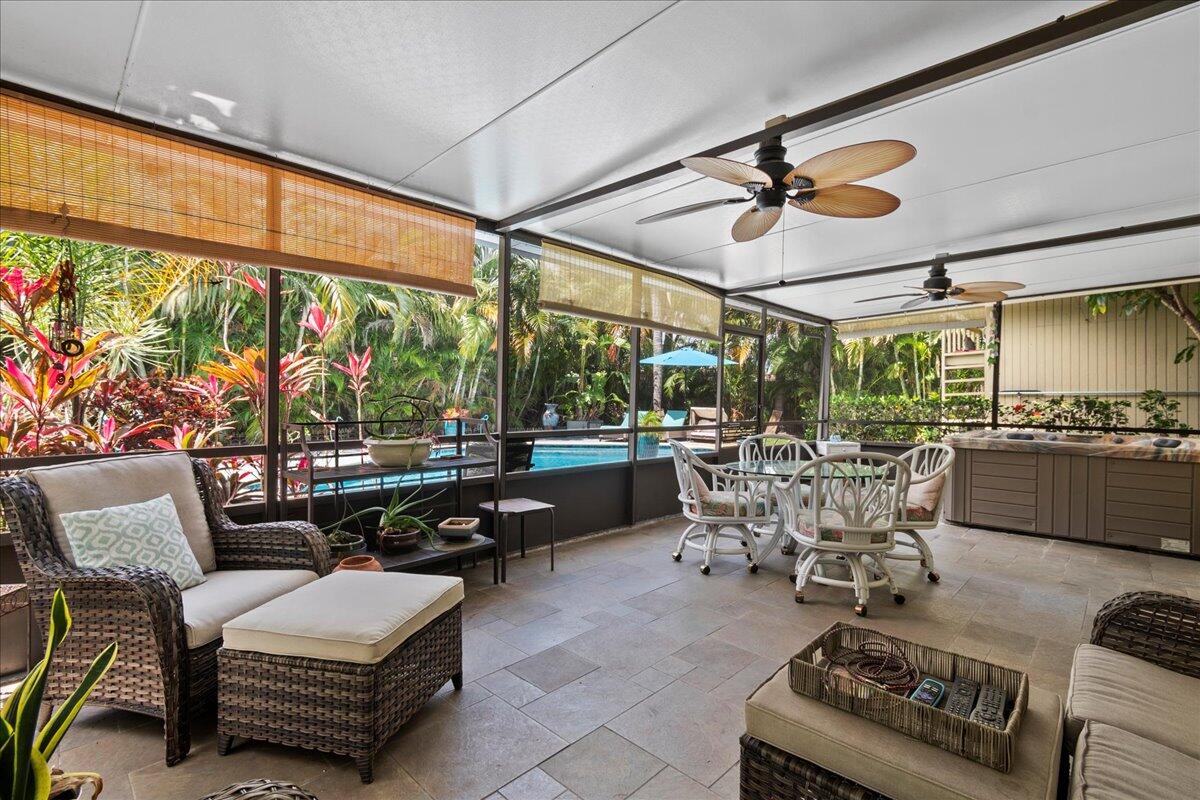 441 Davis Road Palm Springs, FL 33461 - Photo 23 of 29 Covered Screened Patio