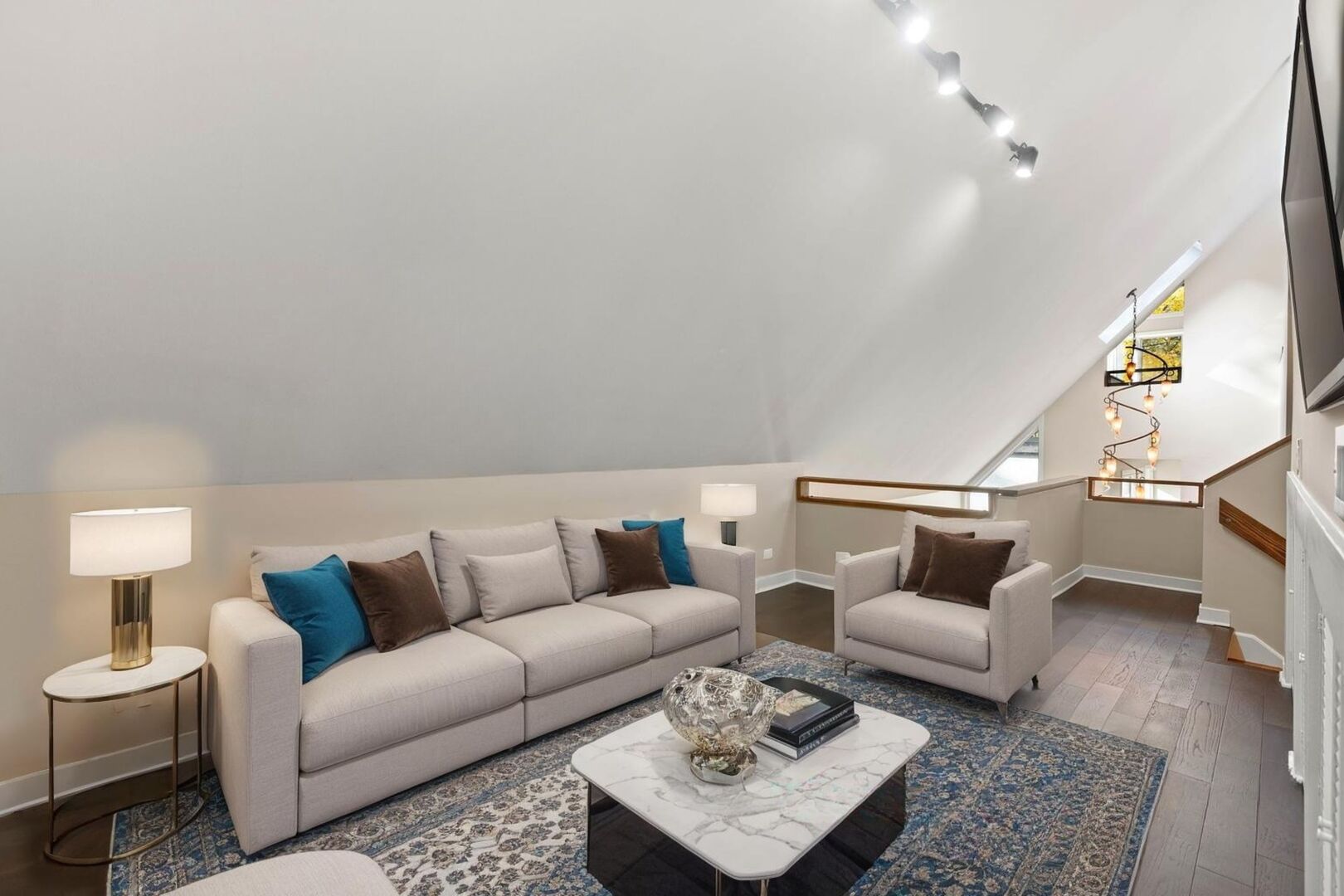 12 Rock Ridge Lane Barrington Hills, IL 60010 - Photo 31 of 52 a living room with furniture and wooden floor