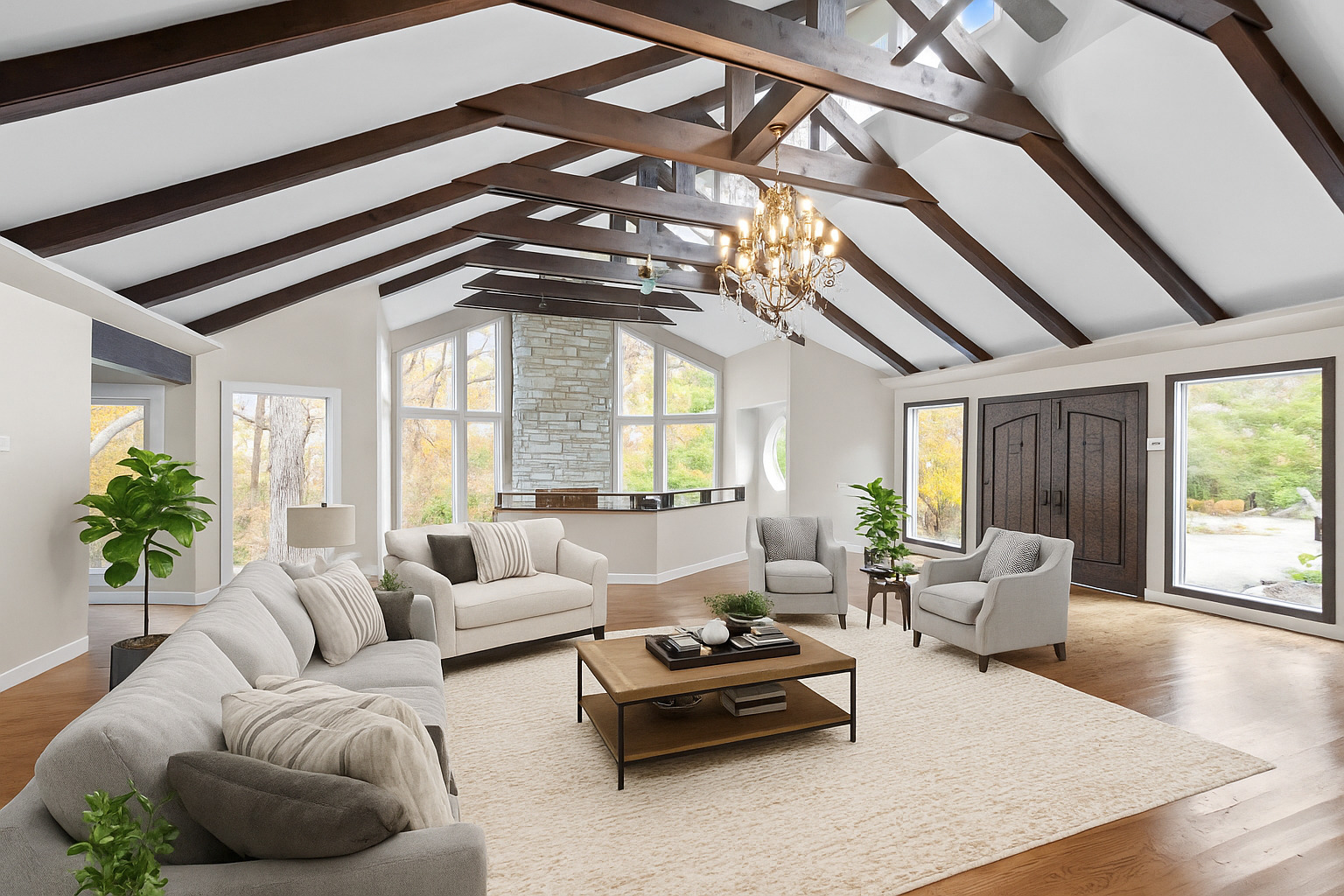 12 Rock Ridge Lane Barrington Hills, IL 60010 - Photo 10 of 52 a living room with furniture and wooden floor