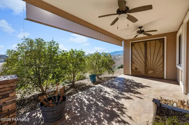 a outdoor space with potted plant