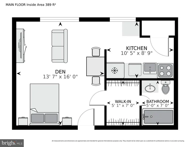 a picture of a bench in front of a building