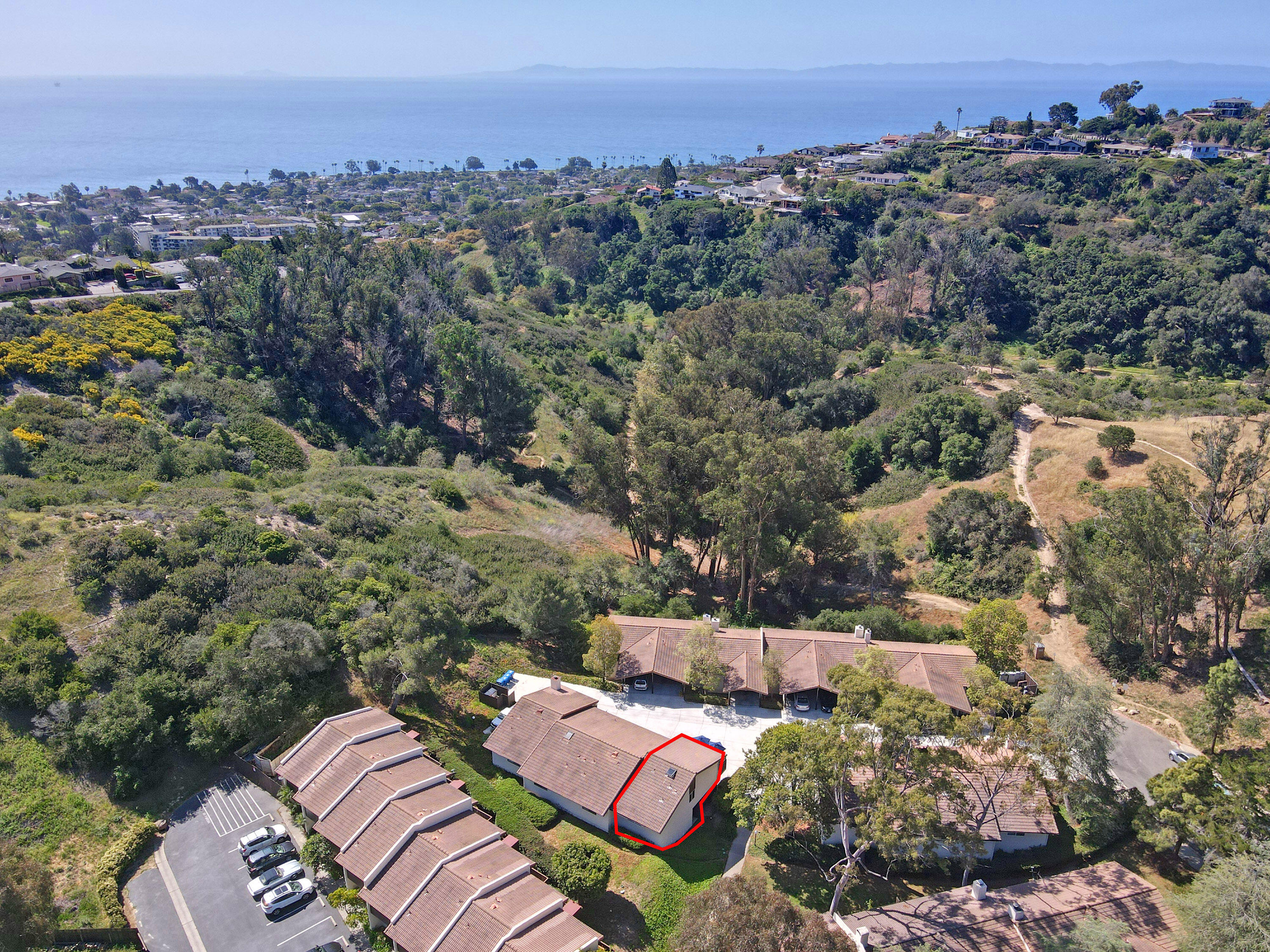 856 Highland Drive, Unit 4 Santa Barbara, CA 93109 - Photo 22 of 25 Ocean View Aerial