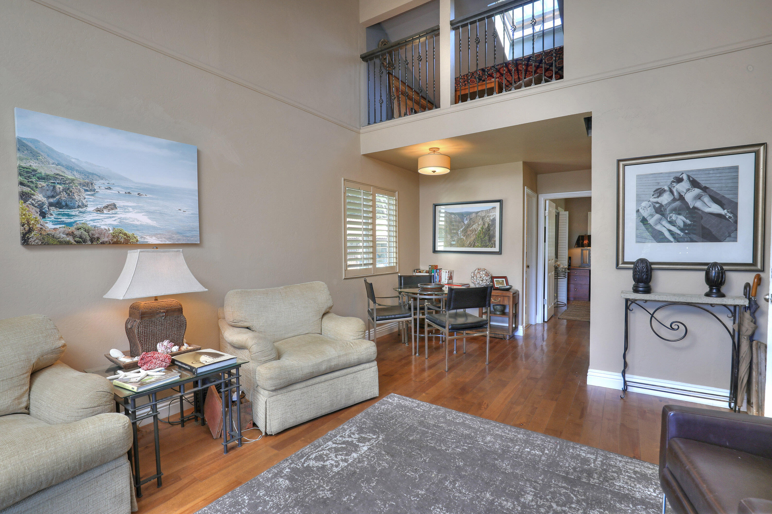 856 Highland Drive, Unit 4 Santa Barbara, CA 93109 - Photo 4 of 25 Living room with Loft View